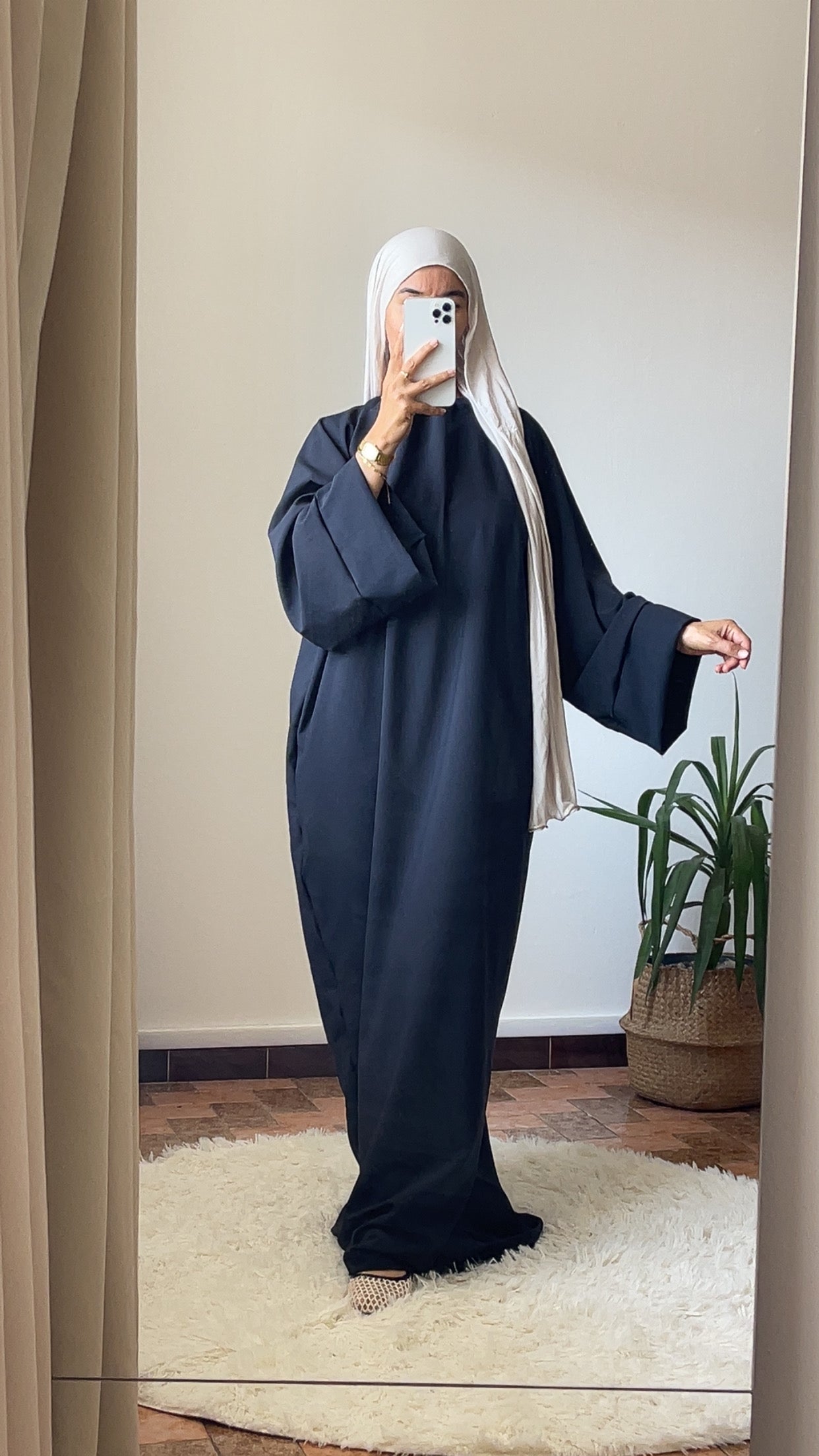 Abaya unique noir