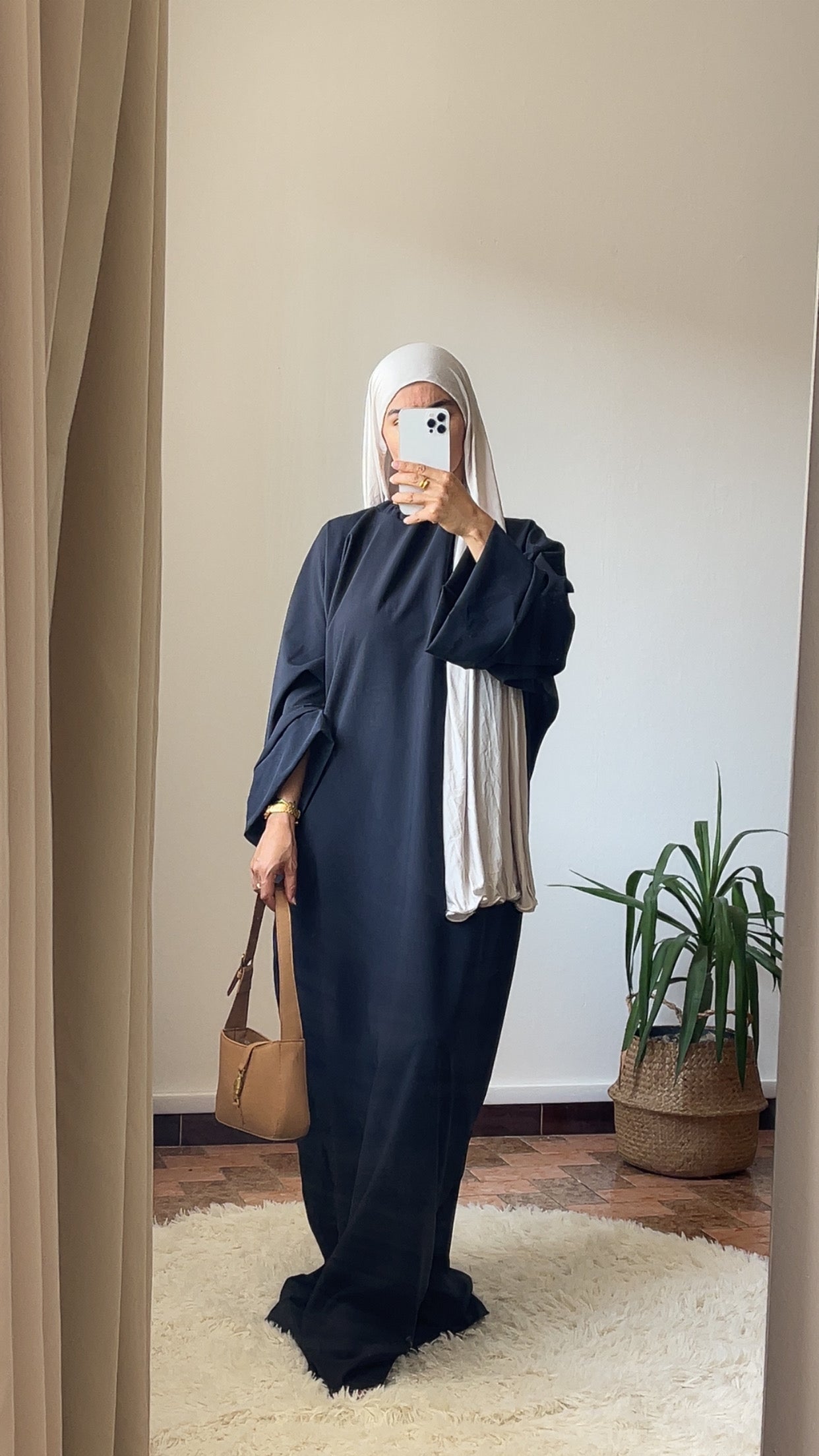 Abaya unique noir