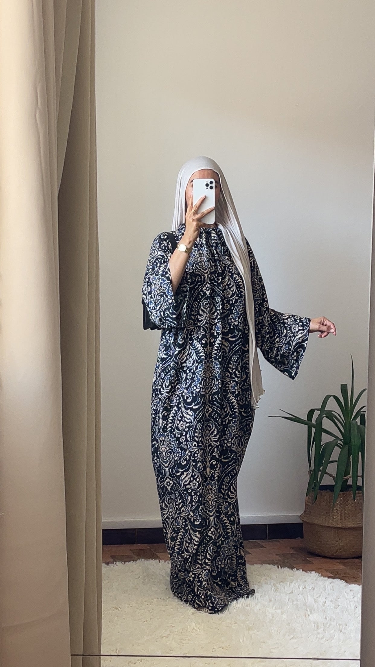 Abaya unique imprimer
