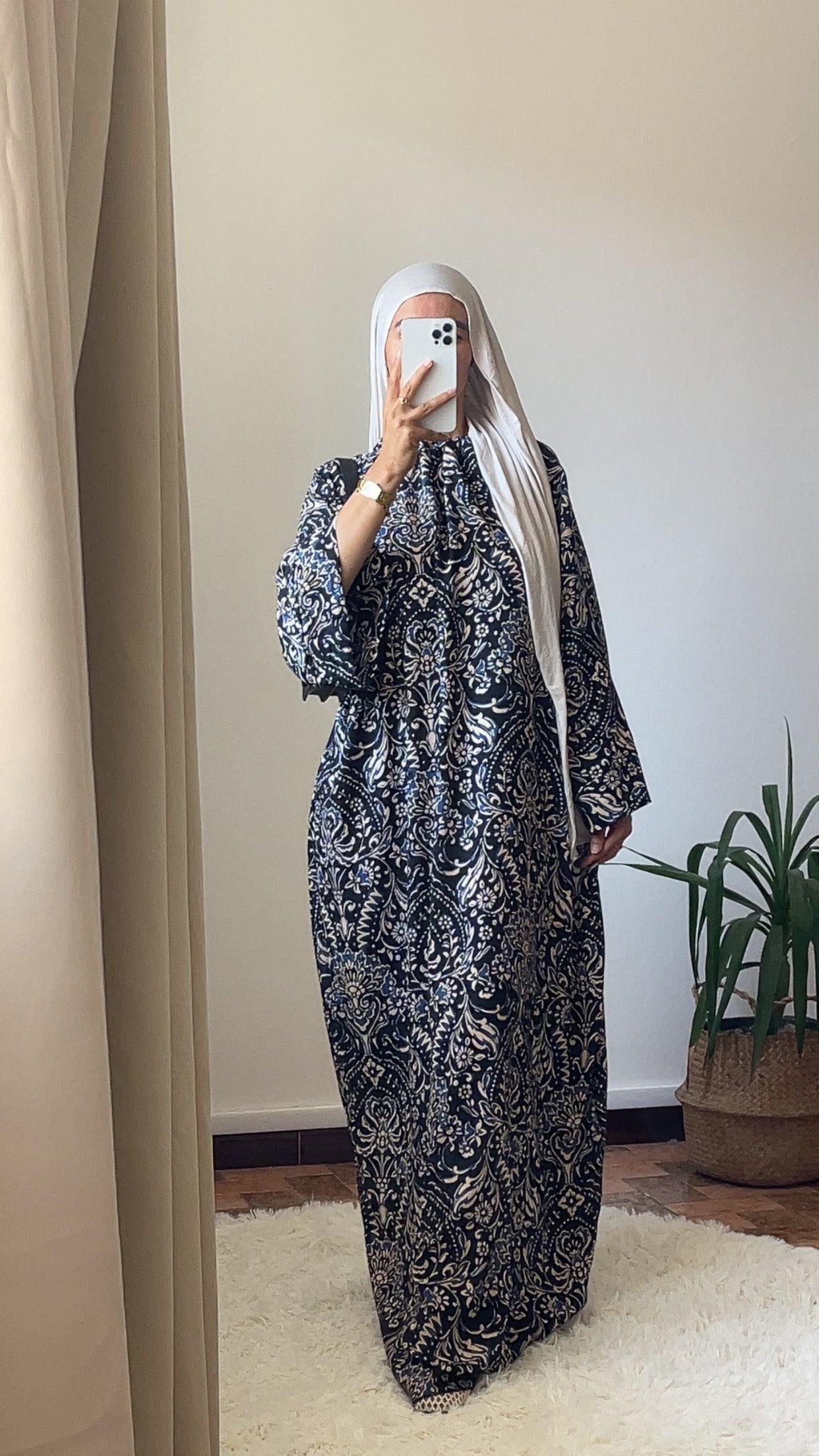 Abaya unique imprimer